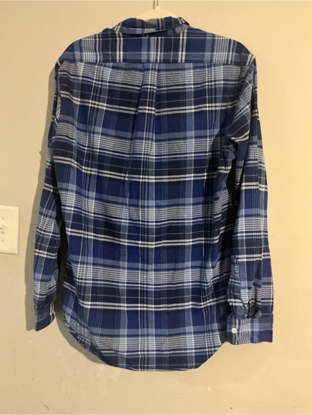 Polo by Ralph Lauren Navy and Light Blue Plaid Button-Down Shirt